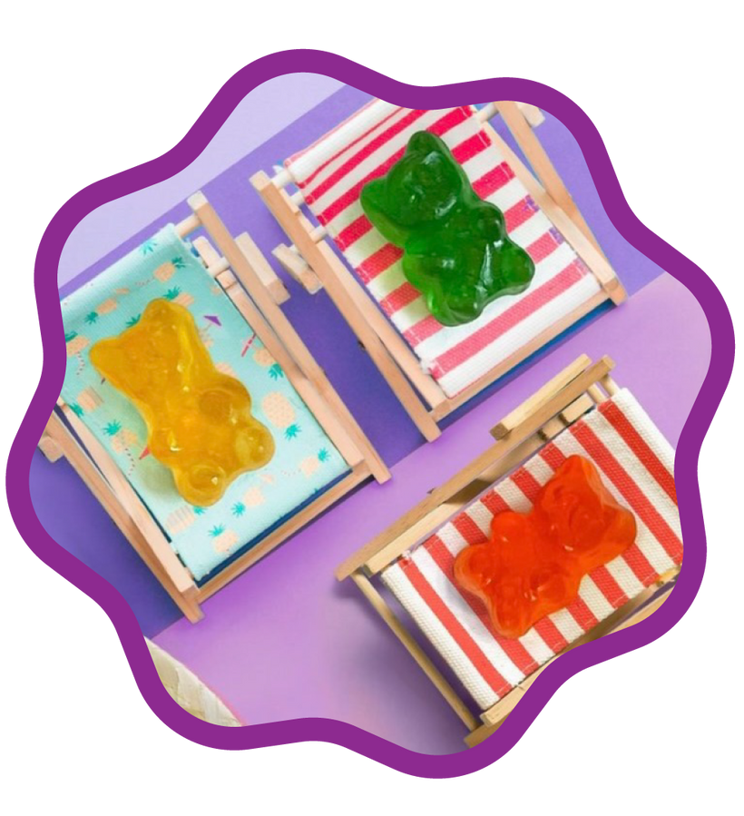 Gommes en forme d'oursons 12 saveurs