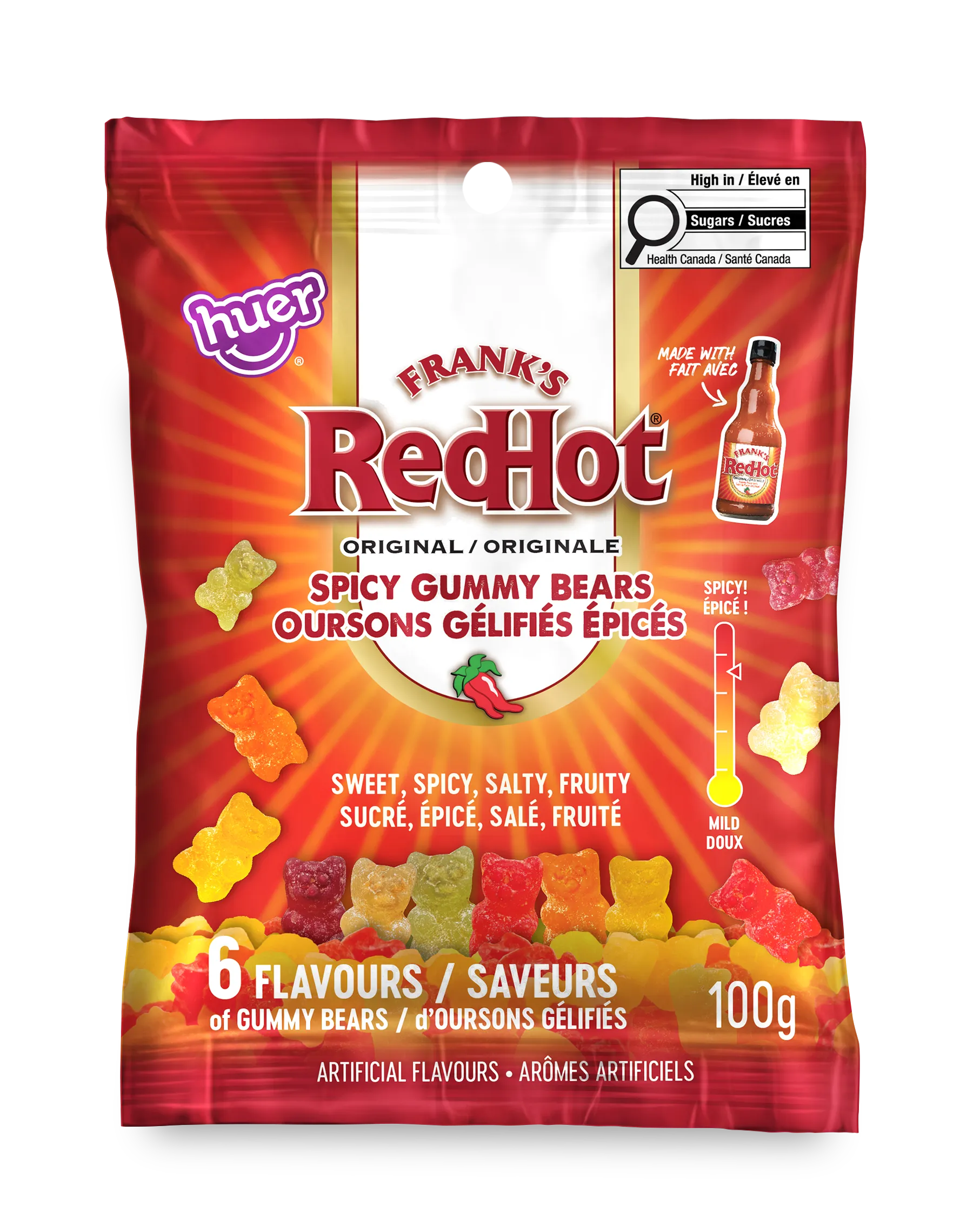 Frank’s RedHot Spicy Gummy Bears 4 Pack