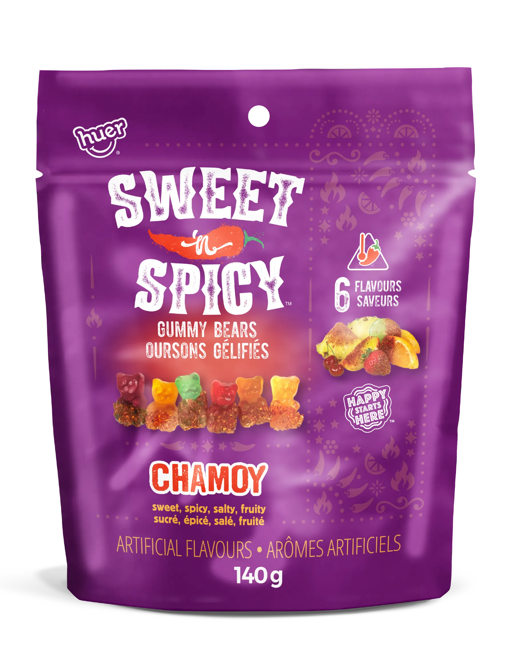 Sweet'n Spicy Chamoy Gummy Bears & Rings Mix Pack